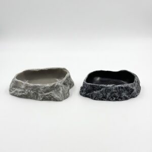 ถ้วยน้ำสัตว์เลื้อยคลาน แบบจำลองหิน